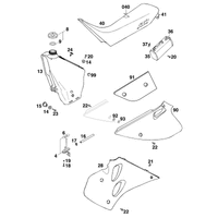 KRAFTSTOFFTANK / SITZBANK  / SPOILER