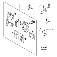 BREMSZANGE VORNE 125 LC2 `96