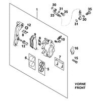 BREMSZANGE VORNE EGS LC4`97