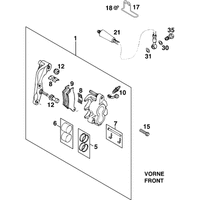 BREMSZANGE VORNE ADVENTURE `97