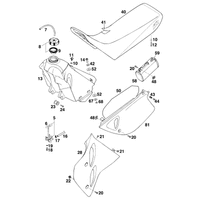 KRAFTSTOFFTANK / SITZBANK / ABDECKUNG `97