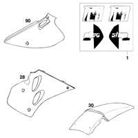 NEUTEILE 125 STING FARBE `98