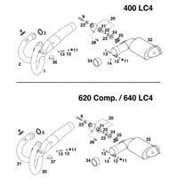 KRUEMMER / VORSCHALLDAEMPFER LC4  `98