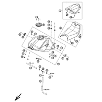 KRAFTSTOFFTANK / SITZBANK / ABDECKUNG 