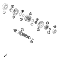GETRIEBE I - ANTRIEBSWELLE