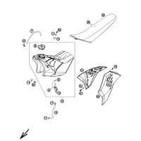 TANK, SITZBANK, VERKLEIDUNG