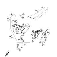 TANK, SITZBANK, VERKLEIDUNG