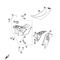 TANK, SITZBANK, VERKLEIDUNG