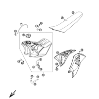 TANK, SITZBANK, VERKLEIDUNG