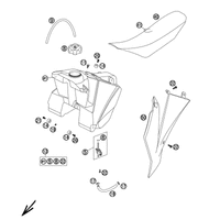 TANK, SITZBANK, VERKLEIDUNG