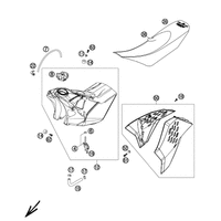 KRAFTSTOFFTANK / SITZBANK / ABDECKUNG 