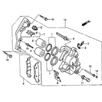 BREMSSATTEL VORDERRAD