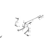 BREMSPEDAL / SCHALTHEBEL / KICKSTARTER