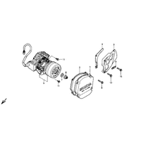 KURBELWELLENGEHAEUSEDECKEL LINKS / GENERATOR