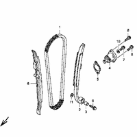 NOCKENWELLENKETTE / SPANNVORRICHTUNG