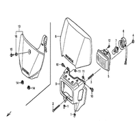 STARTNUMMERTAFEL / SCHEINWERFER