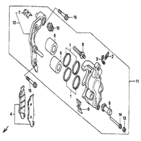 BREMSSATTEL VORDERRAD