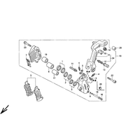 VORDERRADBREMSSATTEL LINKS