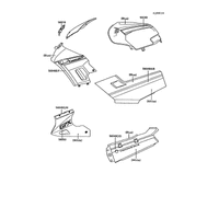 AUFKLEBER(BLAU/WEIß)