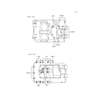 KURBELGEHÄUSE/SCHRAUBENSCHEMA
