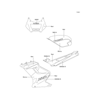 AUFKLEBER(SCHWARZ/ROT)