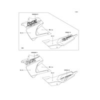 AUFKLEBER(GOLD/WEIß)