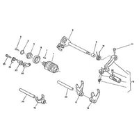 SCHALTGABEL / SCHALTWELLE / SCHALTWALZE