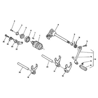SCHALTGABEL / SCHALTWELLE / SCHALTWALZE