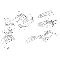 VERKLEIDUNG / KOTFLUEGEL / SITZBANK