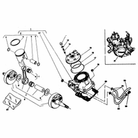 ZYLINDERKOPF / ZYLINDER / KOLBEN / KURBELWELLE