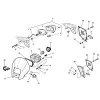 LAMPE /  SCHILDTRAEGER /  HUPE / SCHEINWERFERHALTER