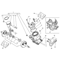 ZYLINDERKOPF / ZYLINDER / KOLBEN / KURBELWELLE
