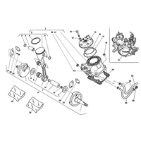 ZYLINDERKOPF / ZYLINDER / KOLBEN / KURBELWELLE
