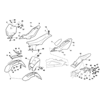 VERKLEIDUNG / KOTFLUEGEL / SITZBANK