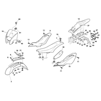 VERKLEIDUNG / KOTFLUEGEL / SITZBANK