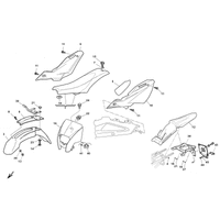 VERKLEIDUNG / KOTFLUEGEL / SITZBANK