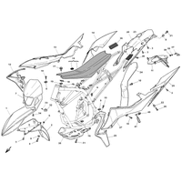 VERKLEIDUNG / KOTFLUEGEL / SITZBANK