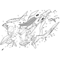 VERKLEIDUNG / KOTFLUEGEL / SITZBANK