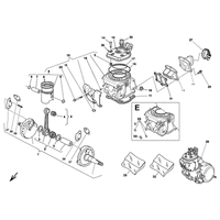 ZYLINDERKOPF / ZYLINDER / KOLBEN / KURBELWELLE