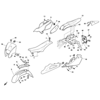 VERKLEIDUNG / KOTFLUEGEL / SITZBANK