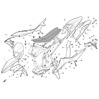 VERKLEIDUNG / KOTFLUEGEL / SATTEL