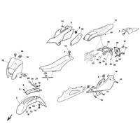 VERKLEIDUNG / KOTFLUEGEL / SATTEL