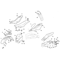 VERKLEIDUNG / KOTFLUEGEL / SITZ