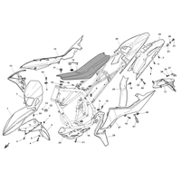 VERKLEIDUNG / KOTFLUEGEL / SITZ