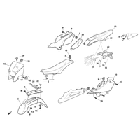 VERKLEIDUNG / KOTFLUEGEL / SITZBANK