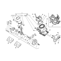 ZYLINDERKOPF /  ZYLINDER /  KOLBEN / KURBELWELLE
