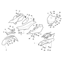 STREIFEN /  KOTFLUEGEL /  SITZBANK / SCHILDTRAEGER