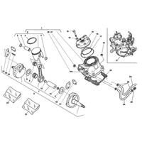 ZYLINDERKOPF / ZYLINDER / KOLBEN / KURBELWELLE