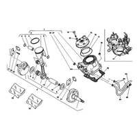 ZYLINDERKOPF / ZYLINDER / KOLBEN / KURBELWELLE