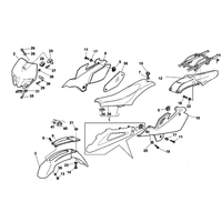 STREIFEN /  KOTFLUEGEL /  SITZBANK / SCHILDTRAEGER